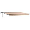 vidaXL Handmatige Luifelhouder met LED's 4 &times; 3 m