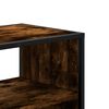 vidaXL Tv-meubel 80x31x39,5cm bewerkt hout metaal gerookt eikenkleurig
