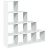 vidaXL Kamerscherm / boekenkast 4-laags 131,5x29x131,5 cm hout wit