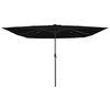 vidaXL Tuinparasol Zwart 295 x 295 x 245 cm Polyester en staal