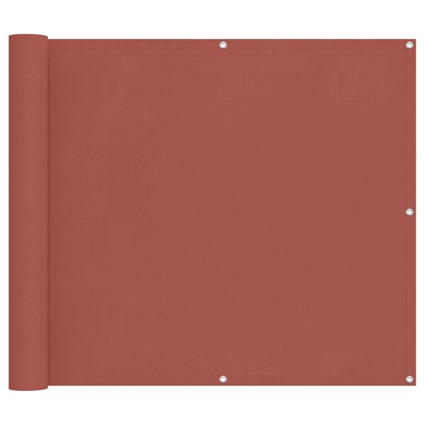 vidaXL Balkon Scherm Terracotta 100 x 200 cm Oxford Stof