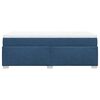 vidaXL Boxspring met matras stof blauw 100x200 cm