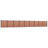 vidaXL Schuttingpaneel 1564x186 cm HKC bruin