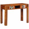 vidaXL Bureau met lade Bruin 100 x 50 x 75 cm Massief acaciahout