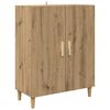 vidaXL Hoge kast Artisan Eiken 69,5 x 32,5 x 180 cm Bewerkt hout