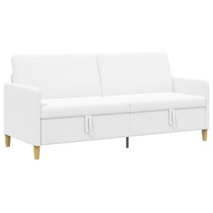 vidaXL Bank met opslag Wit 192 x 78 x 87 cm Polyester