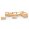 vidaXL 9-delige Loungeset massief grenenhout