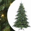 vidaXL Kunstmatige Inklapbare Kerstboom met 300 LED 210 cm PVC
