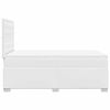 vidaXL Boxspring met matras kunstleer wit 120x190 cm
