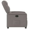 vidaXL Fauteuil verstelbaar stof taupe