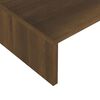 vidaXL Monitorstandaard 110x23,5x9 cm bewerkt hout bruin eikenkleur