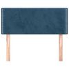 vidaXL Hoofdbord 100x5x78/88 cm fluweel donkerblauw