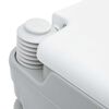 vidaXL Camping Toilet Grijs en Wit 41,5 x 36,5 x 42 cm Polyetheen