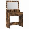 vidaXL Plafondtafel Gerookt eiken 75,5 x 41 x 135 cm Bewerkt hout
