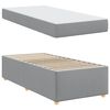vidaXL Bedframe met matras Lichtgrijs 80 x 200 cm Stof