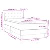 vidaXL Boxspring met matras fluweel donkergroen 90x210 cm