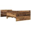 vidaXL Bedframe met lade Oud Hout 90 x 200 cm Massief grenenhout
