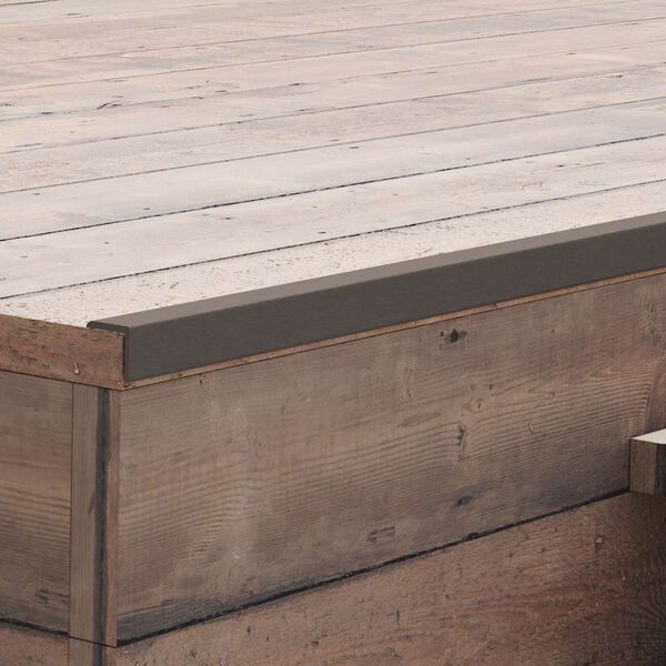 vidaXL Terras hoekplinten 5 st 170 cm HKC donkerbruin