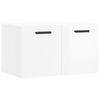 vidaXL Wandkast 60x36,5x35 cm bewerkt hout hoogglans wit