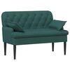 vidaXL Loungebank met knopencomfort Donkergroen 111 x 68 x 80 cm Stof