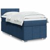 vidaXL Boxspring met matras stof blauw 80x200 cm