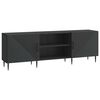 vidaXL TV-kast 150 x 31 x 50 cm Zwart Bewerkt hout
