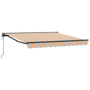 vidaXL Zijde Frame Blauw en Oranje 300 x 250 cm