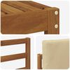 vidaXL Buiten bankenset 6 pcs Natuurlijk en Beige Bewerkt hout