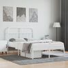 vidaXL Bedframe met hoofdbord metaal wit 120x190 cm