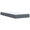 vidaXL Boxspring met matras fluweel donkergrijs 90x200 cm