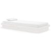 vidaXL Bedframe massief hout wit 90x200 cm