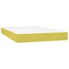 vidaXL Boxspring met matras en LED stof groen 120x200 cm