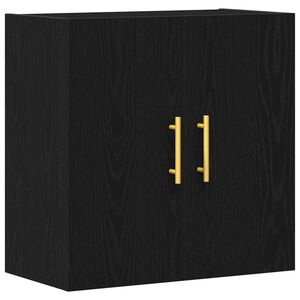 vidaXL Wandkast 60 x 31 x 70 cm Bewerkt hout Zwart Eiken