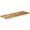 vidaXL Tafelblad met natuurlijke rand 120x40x2,5 cm massief mangohout