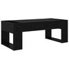 vidaXL Salontafel Zwart Eiken 110 x 50 x 41 cm Bewerkt hout
