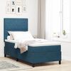 vidaXL Boxspringbed met matras Donkerblauw 90 x 200 cm Fluweel