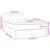 vidaXL Boxspring met matras fluweel donkergroen 120x200 cm