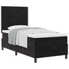 vidaXL Boxspringbed met matras Zwart 100 x 200 cm Fluweel
