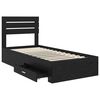 vidaXL Bedframe met lade met hoofdeinde met opslag Bewerkt hout