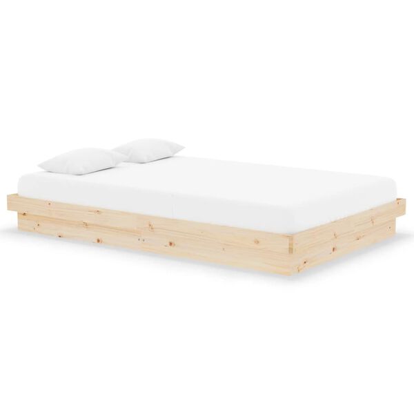 vidaXL Bedframe massief hout 120x190 cm