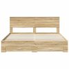vidaXL Bedframe met hoofdeinde Sonoma Eiken 180 x 200 cm Bewerkt hout