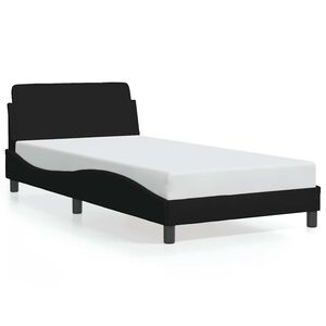 vidaXL Bedframe "Dover" 100x200 cm stof zwart