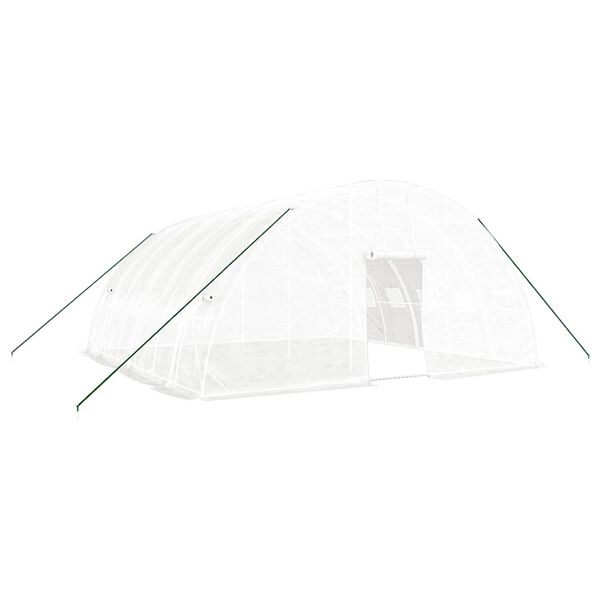 vidaXL Tuinkas met stalen frame 36 m&sup2; 6x6x2,85 m wit