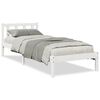 vidaXL Bedframe extra lang zonder matras grenenhout wit 90x210 cm