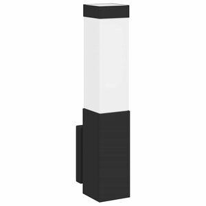 vidaXL Buiten Wandlamp Zwart 10.5 x 6 x 33 cm