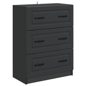 vidaXL Ladenkast Zwart 66 x 34,5 x 87 cm Bewerkt hout