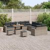 vidaXL Tuinbankenset 13 pcs Grijs poly rattan