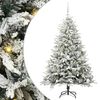 vidaXL Artificial Pre-lit Kerstboom met Ballenset Groen 150 cm