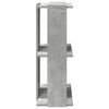 vidaXL Boekenkast 3-laags 60x30x80 cm bewerkt hout betongrijs