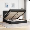 vidaXL Ottoman bed met matrassen 180x200cm fluweel zwart